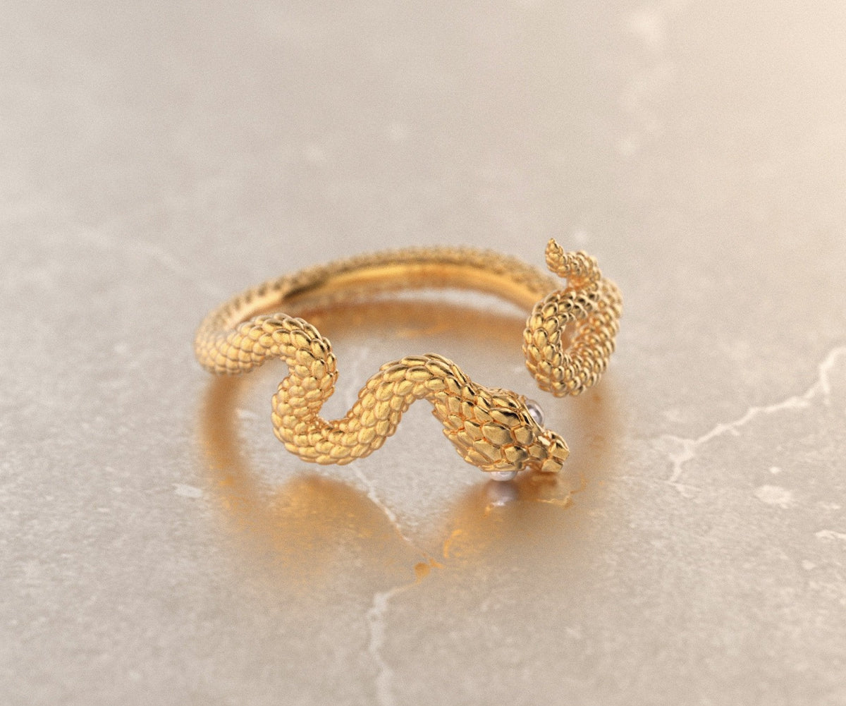 Wrapped Snake Ring