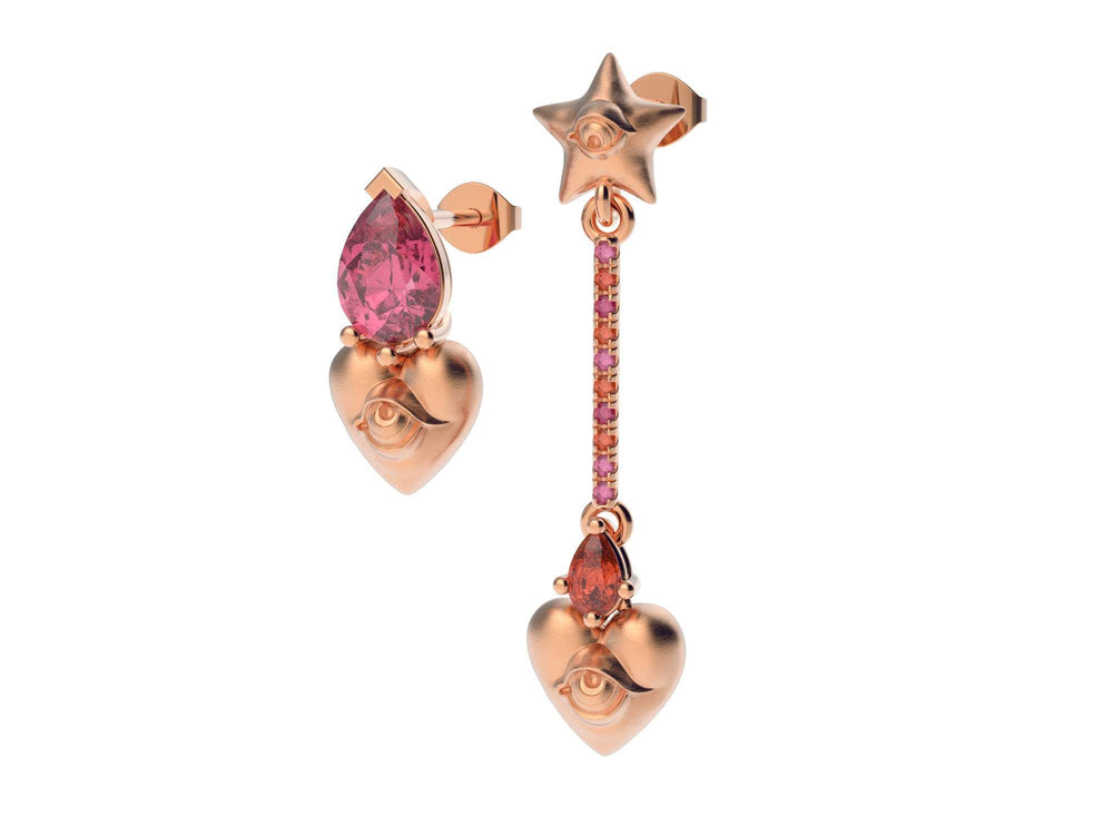
                  
                    Asymmetric Wishmaker Earrings - OOZA Jewelry
                  
                