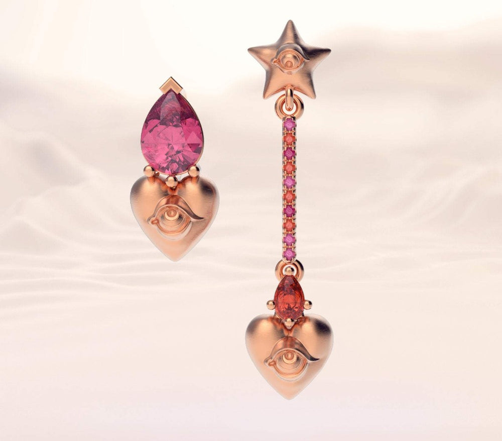 Asymmetric Wishmaker Earrings - OOZA Jewelry