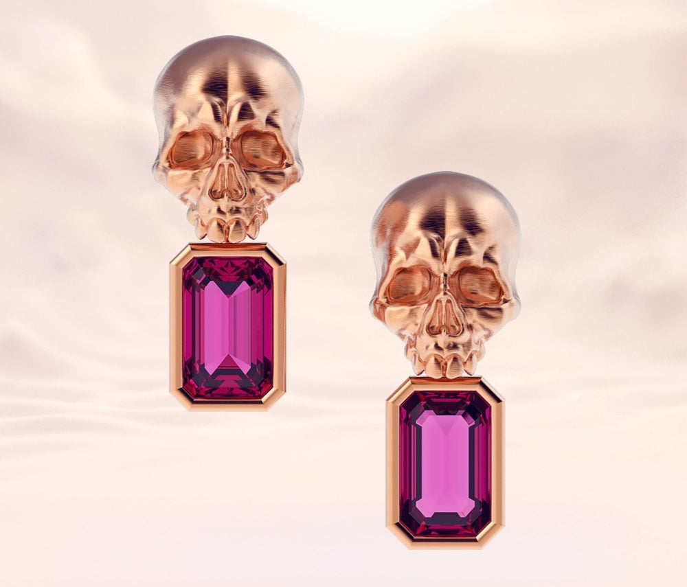 
                  
                    Small Skull earrings - OOZA Jewelry
                  
                