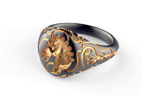 
                  
                    Horse Rider Chevalier Ring - OOZA Jewelry
                  
                