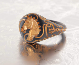 
                  
                    Horse Rider Chevalier Ring - OOZA Jewelry
                  
                