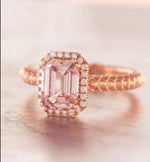 Peachy Serpent Engagement Ring - OOZA Jewelry