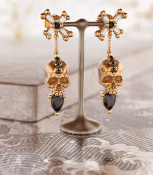 
                  
                    Gold Skull Earrings - OOZA Jewelry
                  
                