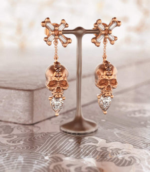 
                  
                    Gold Skull Earrings - OOZA Jewelry
                  
                