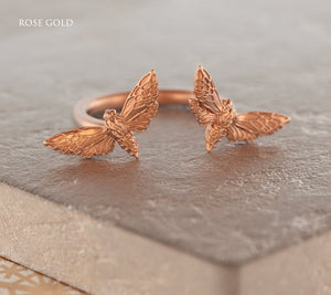 
                  
                    Moth Open Ring - OOZA Jewelry
                  
                