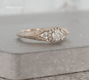 
                  
                    Feathers Engagement Ring - OOZA Jewelry
                  
                