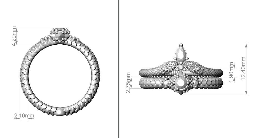 
                  
                    Double Snake Engagement Rings - OOZA Jewelry
                  
                