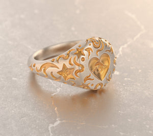 
                  
                    Alchemy Heart Chevalier Ring - OOZA Jewelry
                  
                