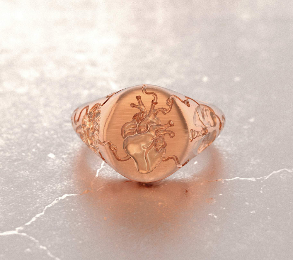 
                  
                    Anatomical Heart Chevalier Ring - OOZA Jewelry
                  
                